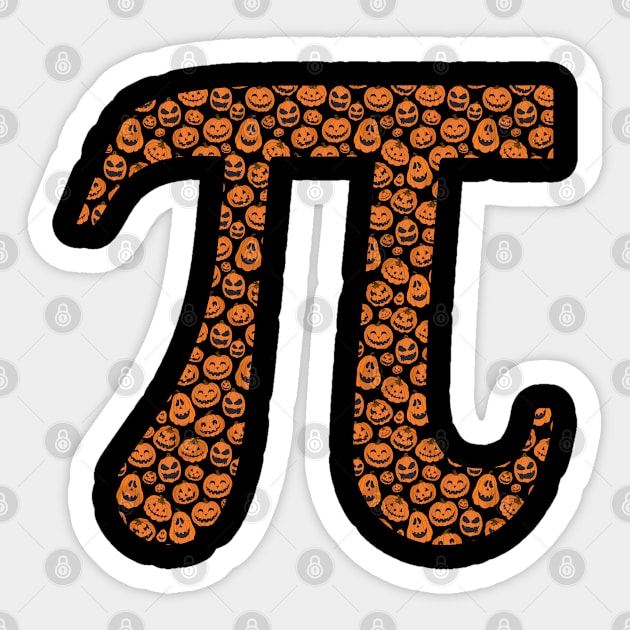 Pumpkin Pie Halloween Maths Sticker by ShirtsShirtsndmoreShirts